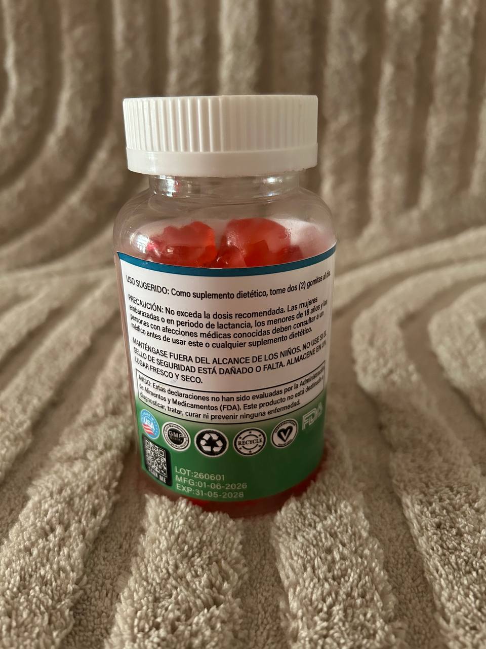 🌿 Gomitas de Ashwagandha (Sabor Arándano)