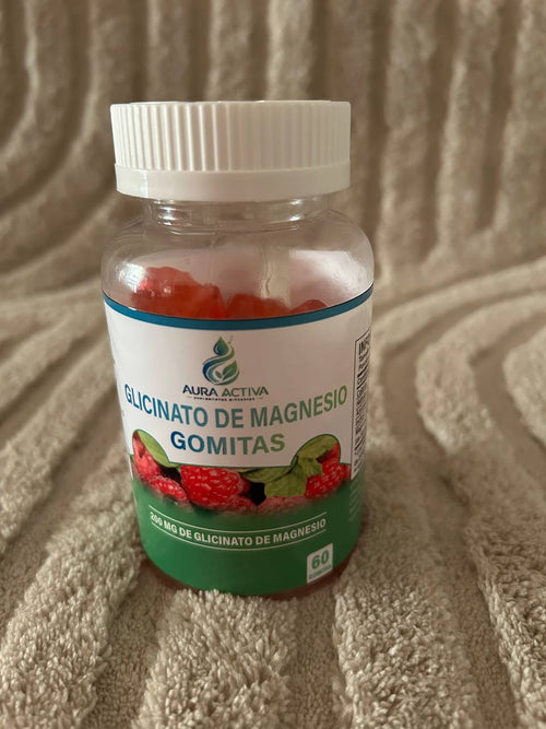 🔋 Gomitas de Magnesio (Sabor Frambuesa)